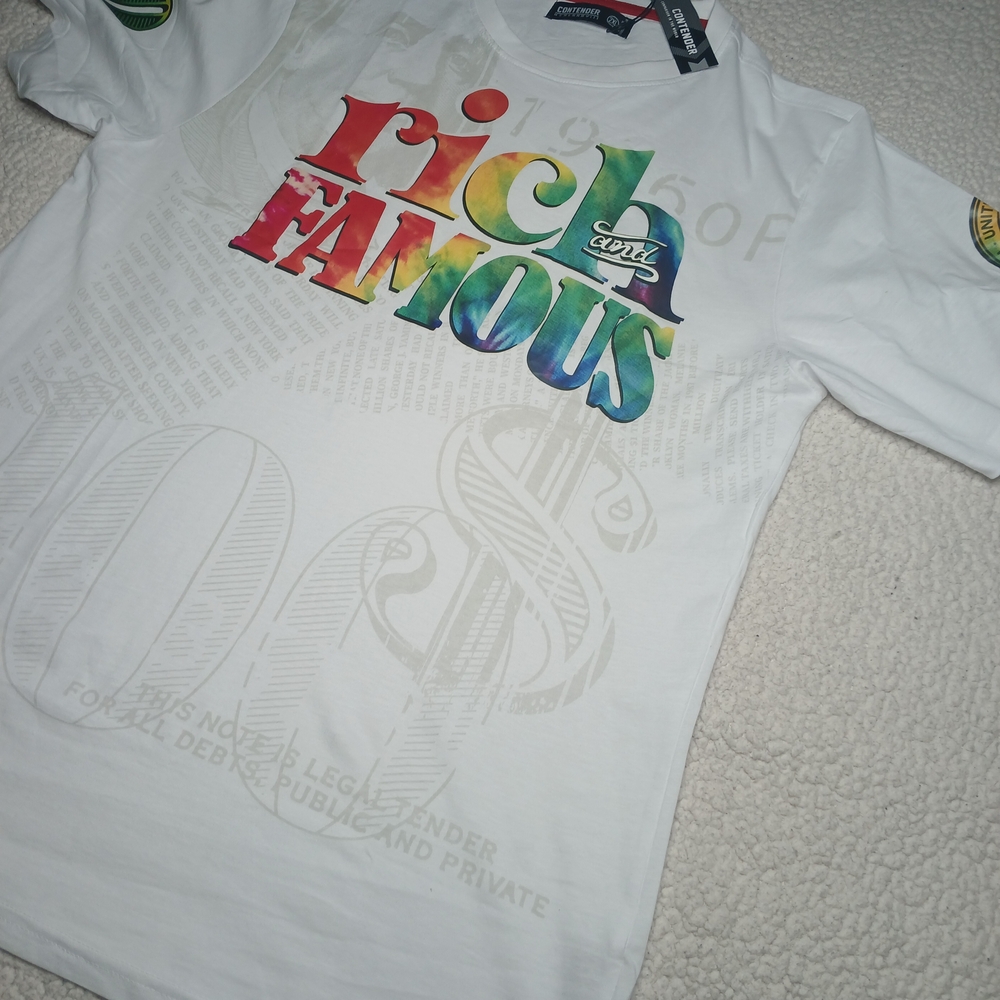 Contender Rich & Famous Money Graphic Tee 2XL